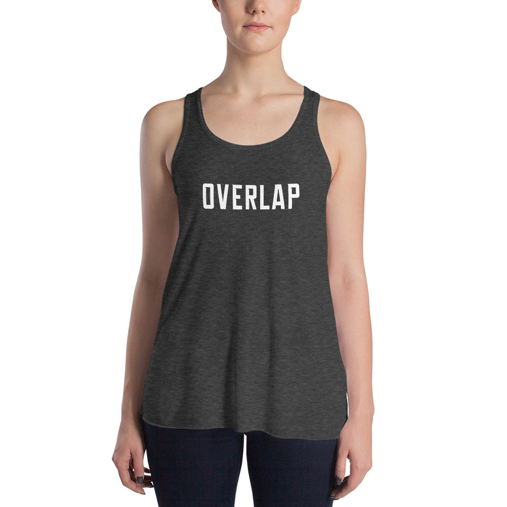 Women's Flowy Racerback Tank - Printed Logo